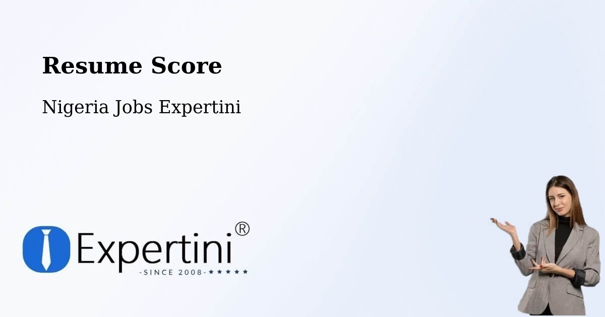 Resume Score & Job Description Match Tool – Sofo Birnin Gwari - Nigeria Jobs Expertini